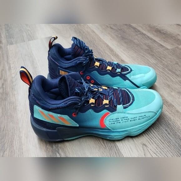 Adidas Dame Time 7 Extply blue and aqua basketball shoes 8.5 main image 10